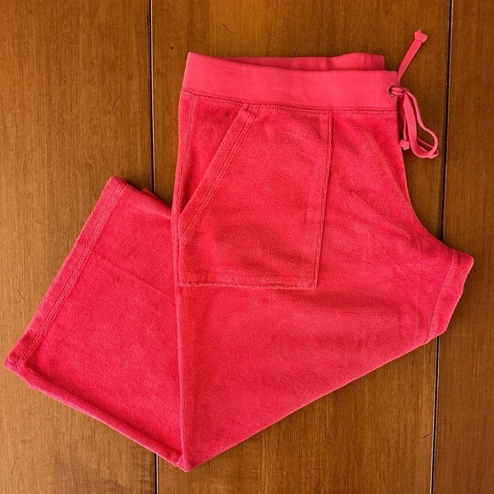 Juicy Couture Martinique Crop Snap Pocket Pant NWT Hot Pink Large - Picture 7 of 15